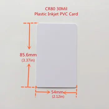 

50X Blank Inkjet PVC Card For Canon G Type MG6150 NG5220 IP4600
