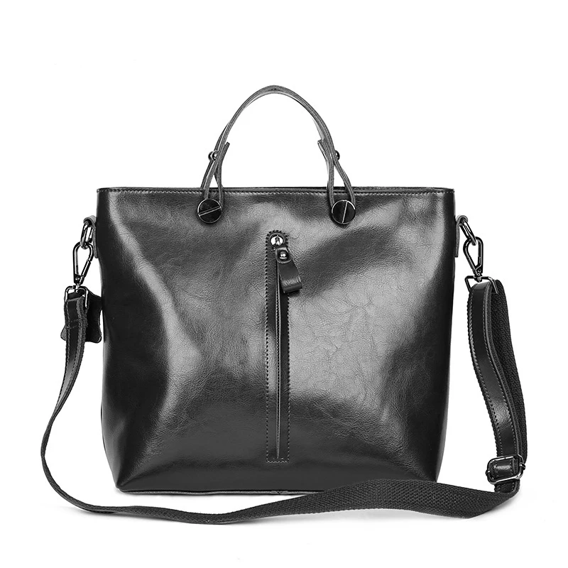 

2017 Hot Womens Genuine Leather Tote bags Casual Fashion Handbags Ladies High Quality Brand Messenger bag women's bags shoulder