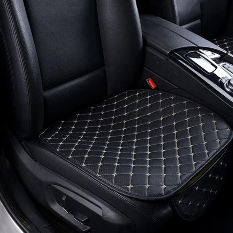

New Four Seasons Universal Leather Slip Car Seat Cover Front Cushion Breathable Protector Mat Pad Car Accessories