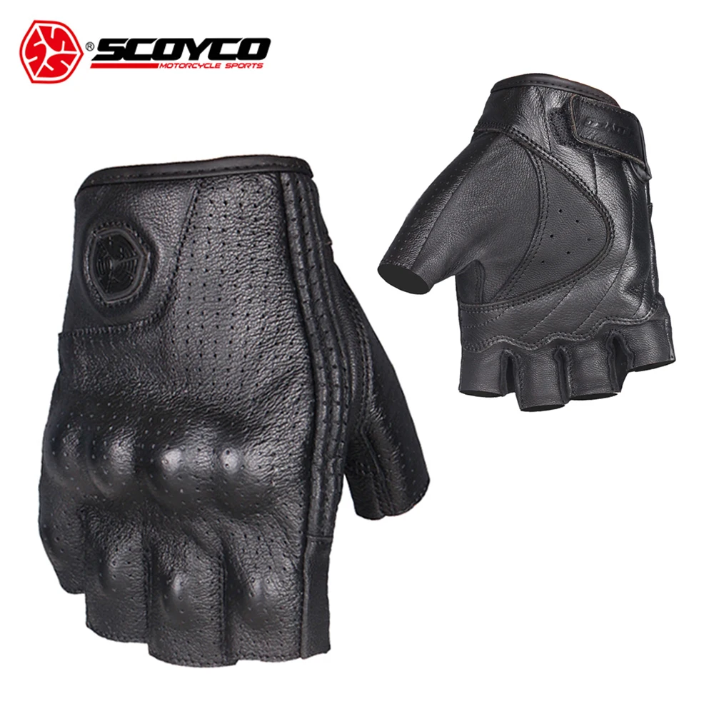 SCOYCO Motorcycle Gloves Moto Gloves Motocross Racing Gloves Leather