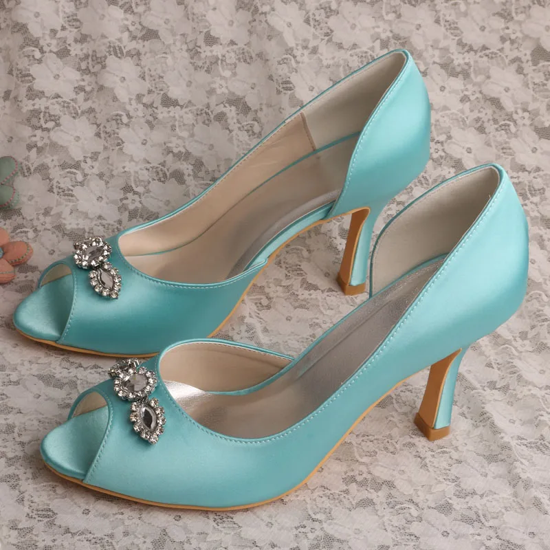 mint heels wedding