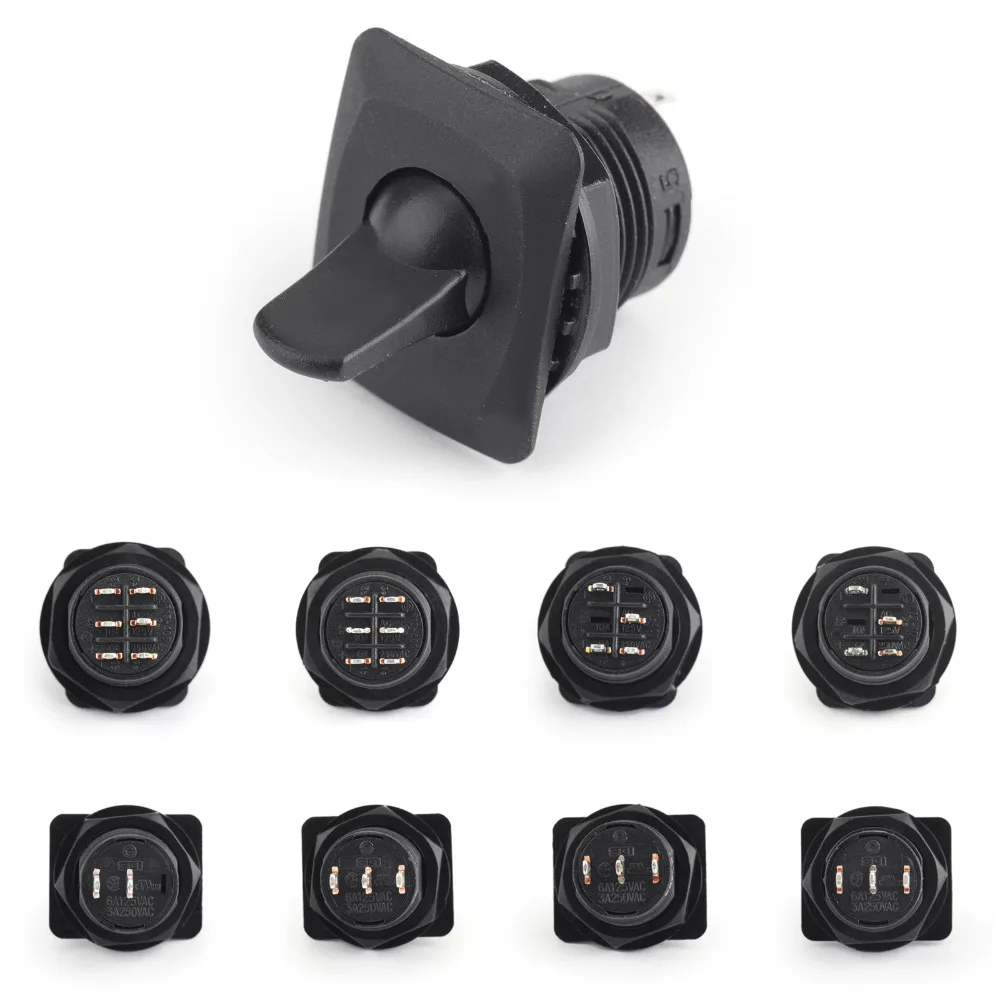 Переключатель Areyourshop 2/3/4/6 Pin 2/3 позиция 6A/125VAC 3A/250VAC 10A/125VAC 6A/250VAC новая