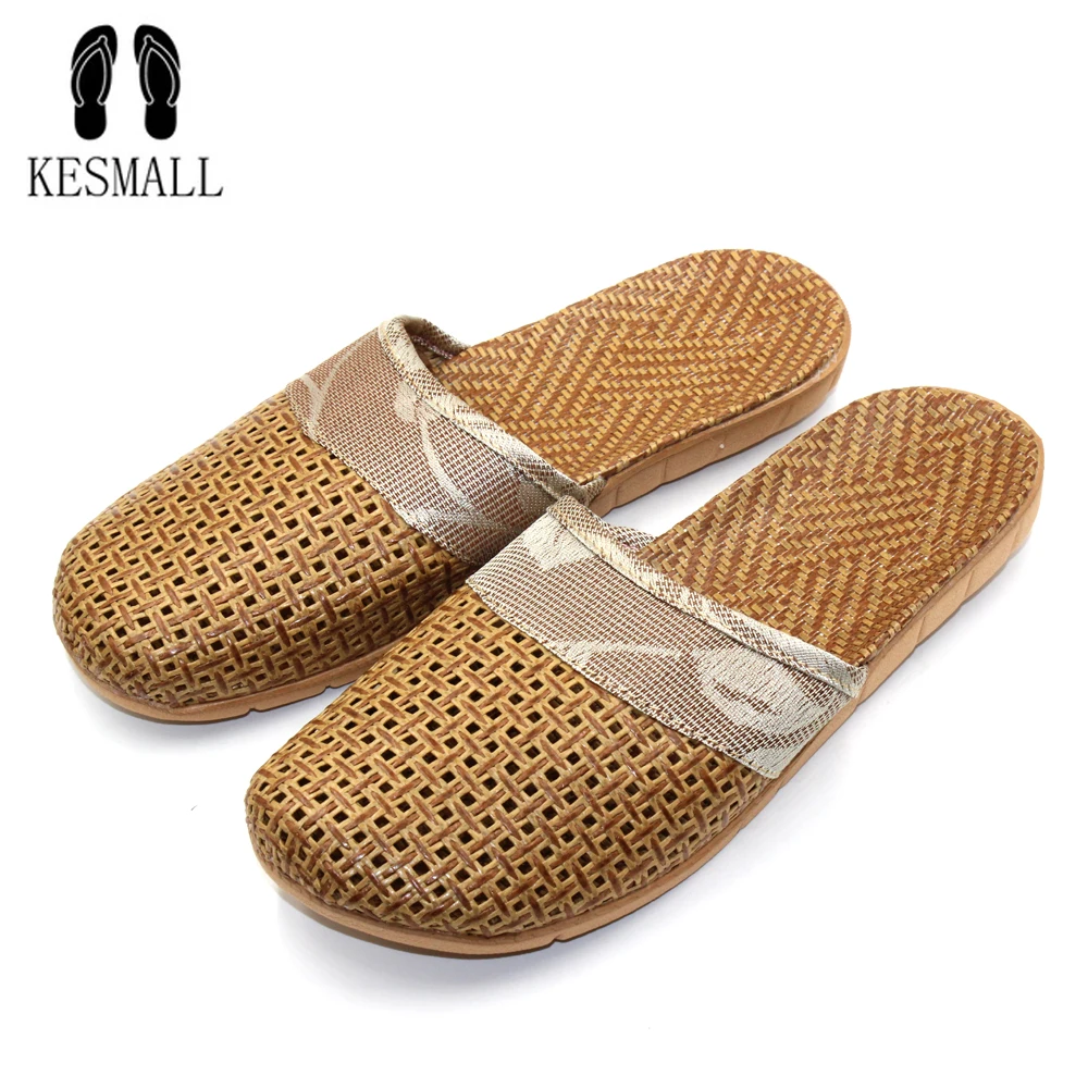 Hot New Summer Men Flax Flip Flop Canvas Linen Non-Slip Designer Flat Sandals Home Slippers Man Fashion Slides Casual Shoe S204 metal diamond flip flop flat toe slippers sandals summer 2018 new female fashion flipflops lazy people slides flat with slippers
