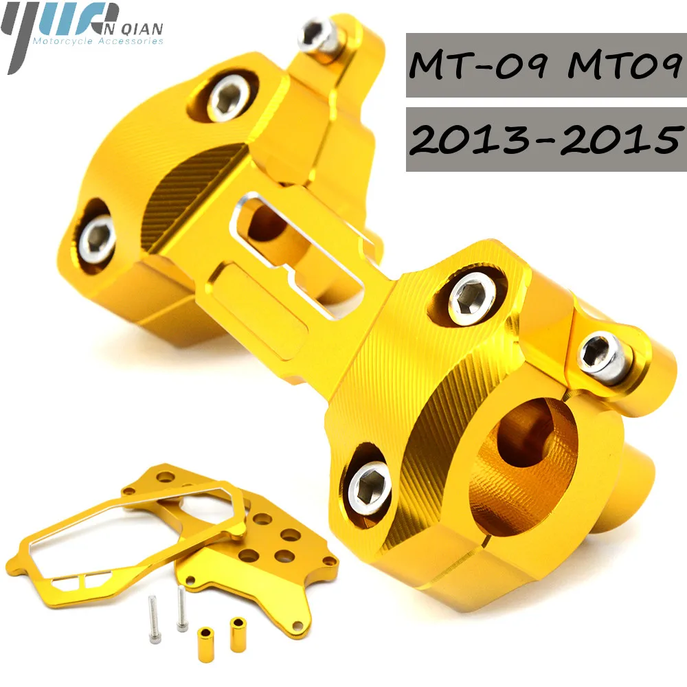 

For YAMAHA MT09 MT-09 MT 09 2013 2014 2015 Motorcycle Accessories HandleBar Fat Bar Riser Mounts Clamps Handle Bar Adaptor