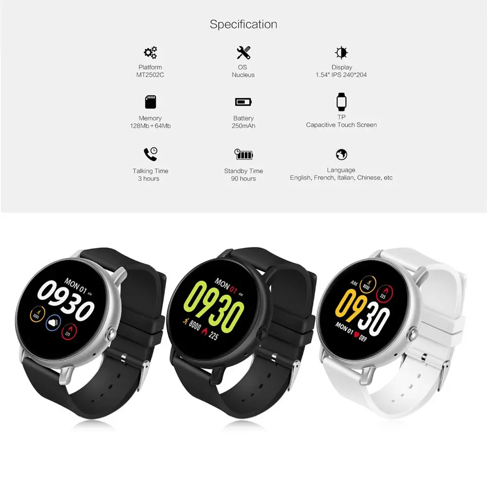 

S666 Smart Watch Heart Rate Monitor Fitness Tracker Bluetooth Smartwatch IP67 Waterproof Smart Band Wristwatch Women Men