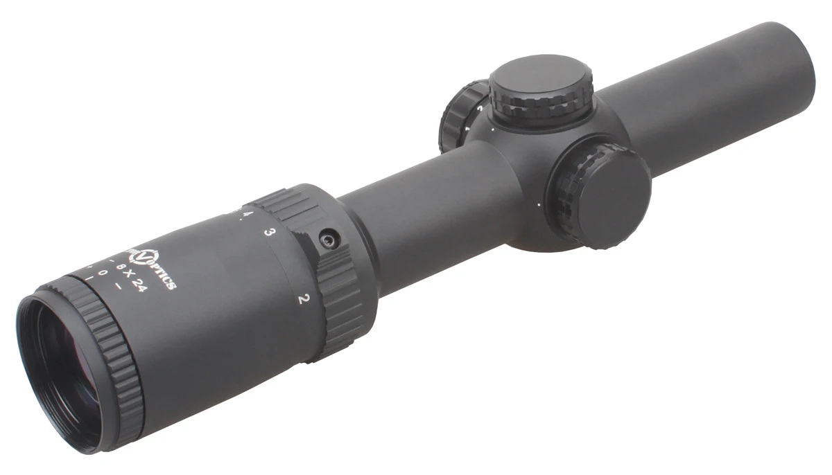 Векторная оптика танатор 1-8x24 CQB компактный прицел длинный глаз рельеф 1/10 MIL Отрегулируйте область Низкопрофильная револьверная стеклянная плитка