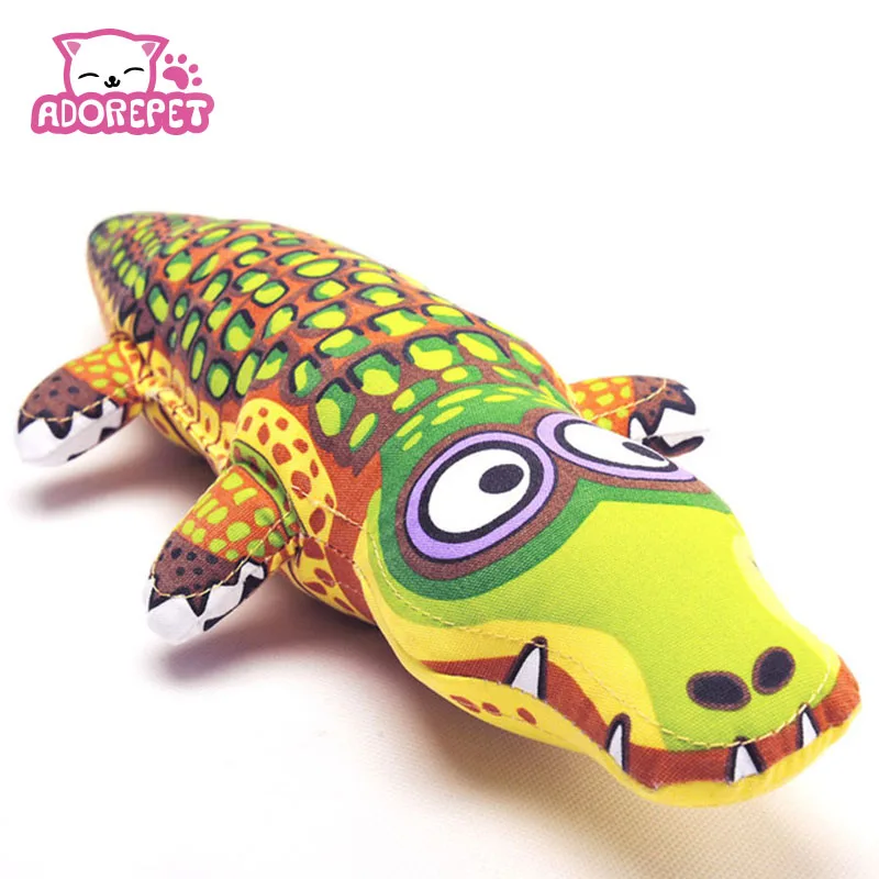 

Cartoon crocodile pet dog Bite toy dourable big large dog chew toy dog puppy canvas Sound squeakers squeaky Toy safety