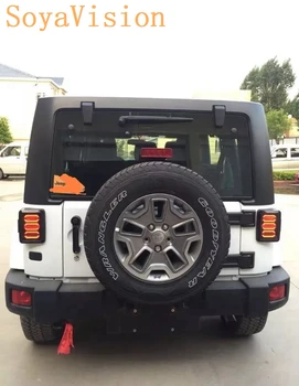

1set Car Left LED Rear Reversing Brake Light Turn Signal Tail Light 2007 - 2016 For Jeep Wrangler JK