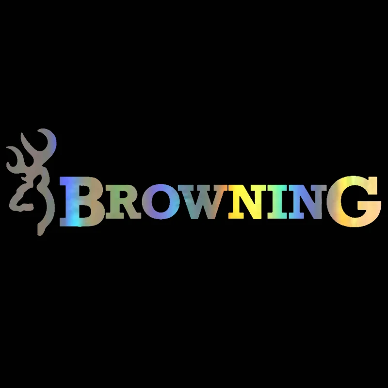 Browning Hunt Deer Buck Chasse Car Sticker Vinyl Car Decal 22.86.3cm BlackSilverLaser (4)