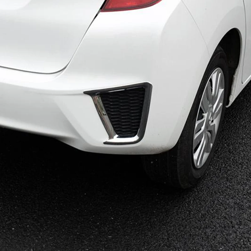 For Honda Fit jazz 2014 2015 2016 2017 ABS Chrome car body cover trim back tail