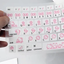 Американская версия, hello kitty, силиконовая Мягкая накладка на клавиатуру, наклейка для 1" 15" Apple Macbook Air pro/retina/Imac G6