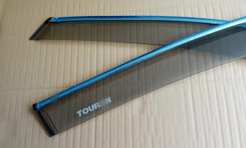 4Pcs Car Side Door Window Visor Rain Deflectors Guard Rain Shield