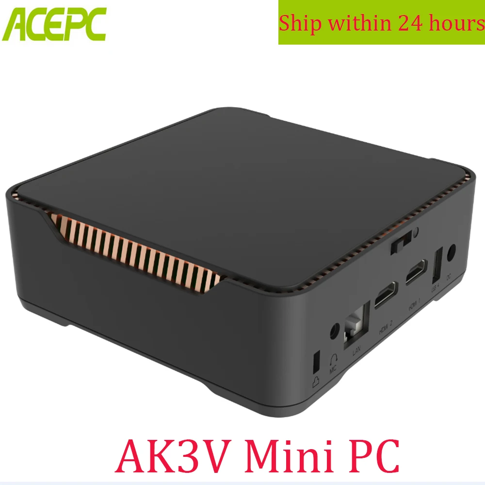 

ACEPC AK3V Mini PC CPU Intel Celeron J3455 4GB 32GB 6GB 64GB Windows 10 HDD dual HDMI VGA USB 3.0 5G WIFI WIN 10 Pc Mini Linux
