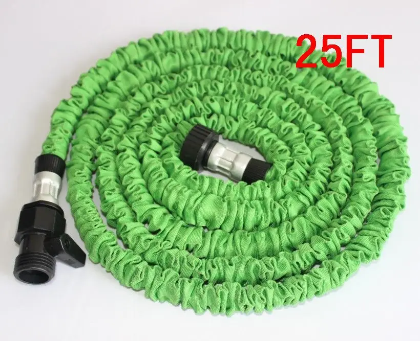 Drop shipping free MOQ 1pc Watering hose, rubber hoses extendable green