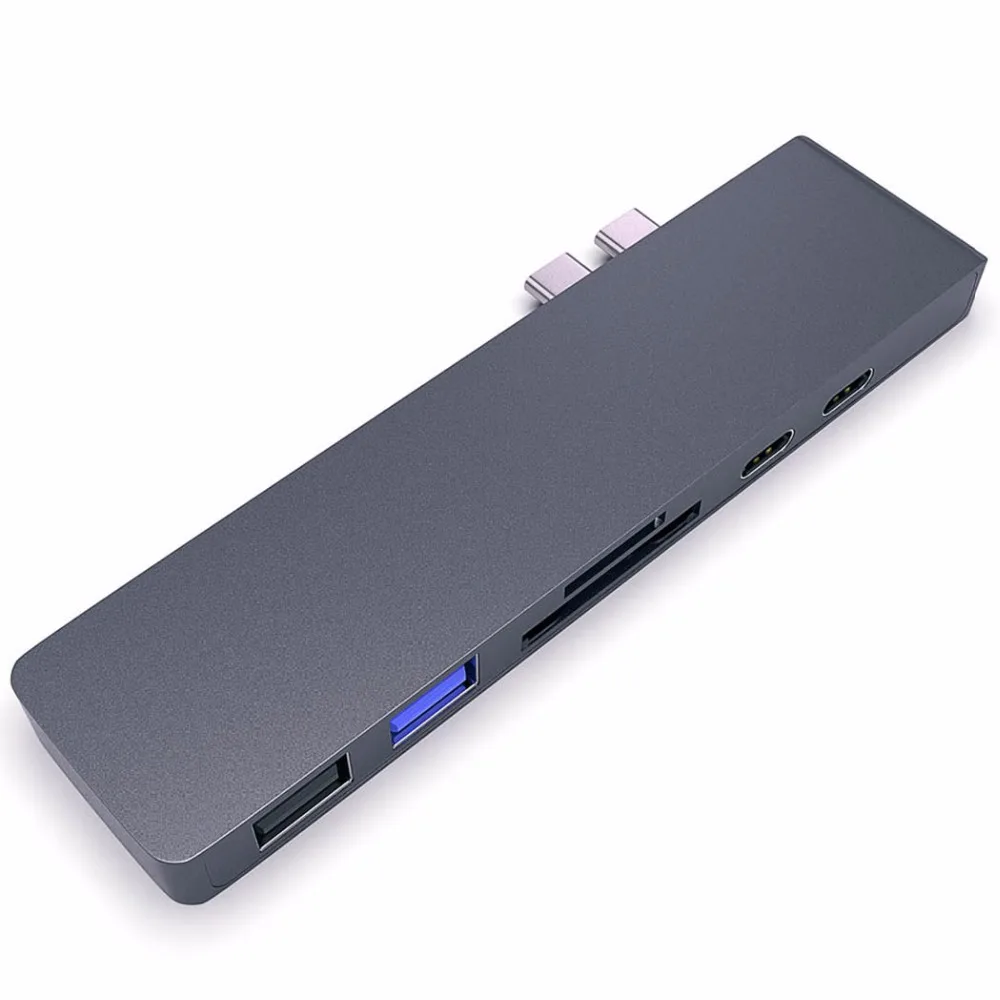 USB-C концентратор к HDMI 4k USB C адаптер с SD/Micro SD кардридер 3 0 порт питания комбо для