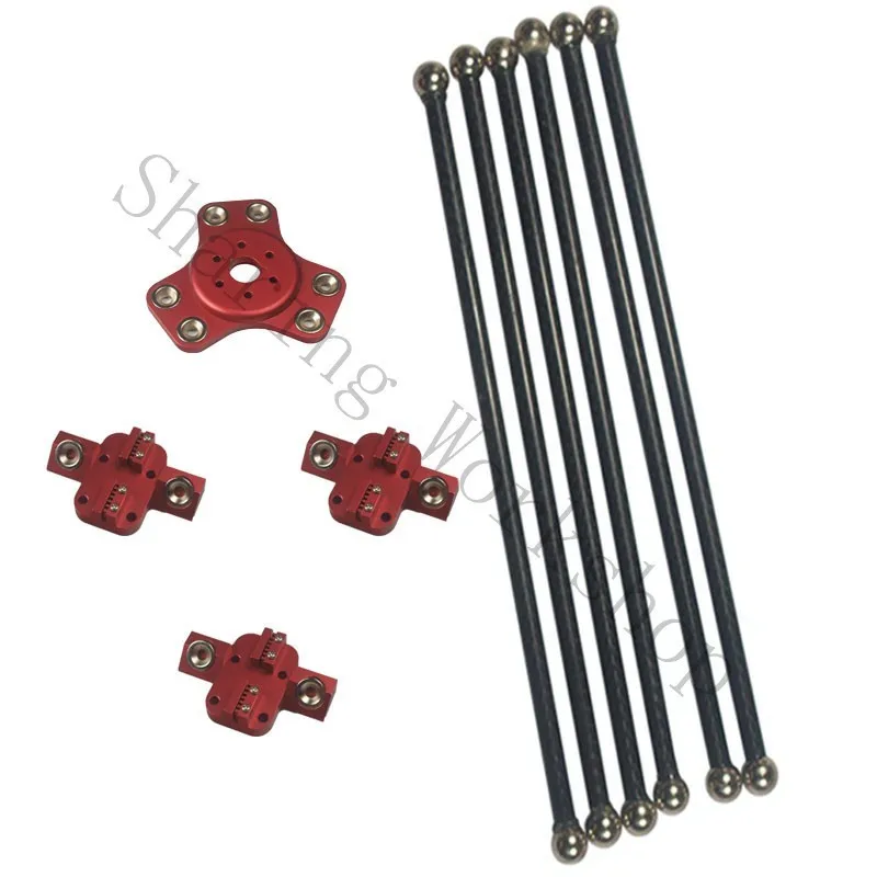 Tubo de Carbono Efetoras + Transporte + 300mm Kit para Delta Reprap Kossel Magnético Diagonal Empurre Rods Faça Você Mesmo Impressora 3d xl 3 + 300mm tubo de carbono Diagonal empurre