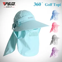 PGM Гольф Кепки дамы Защита от СОЛНЦА ЗАТЕНЕНИЕ Кепки 360 градусов УФ Гольф Кепки мяч Бейсбол рыбы Кепки Для мужчин и Для женщин Защита от солнца экран, посвященный Гольф Шапки