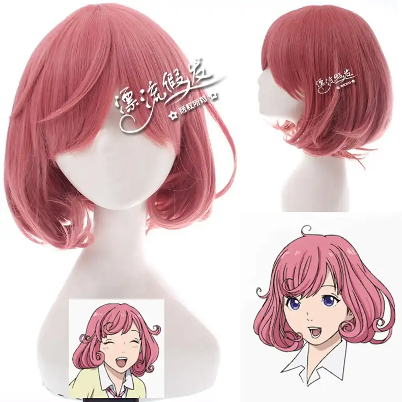 Noragami Ebisu Kofuku Pelucas De Cosplay Para Mujeres Peluca De Pelo Corto Rizado Falso 30cm Resistente Al Calor Peluca Sintetica De Dibujos Animados De Anime Rosa Aliexpress