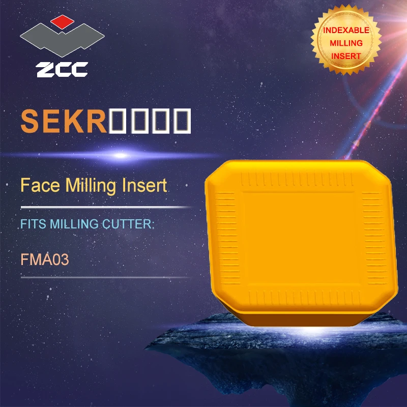 

ZCC.CT lathe inserts SEKR for indexable profile milling tool FMA03 for face milling indexable milling tools