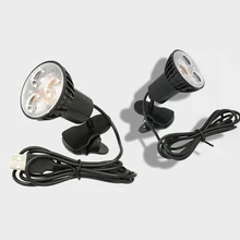 Лучший 1 шт. супер яркий 3 светодиодный Порты и разъёмы клип на USB светильник лампа для портативных ПК Тетрадь черный