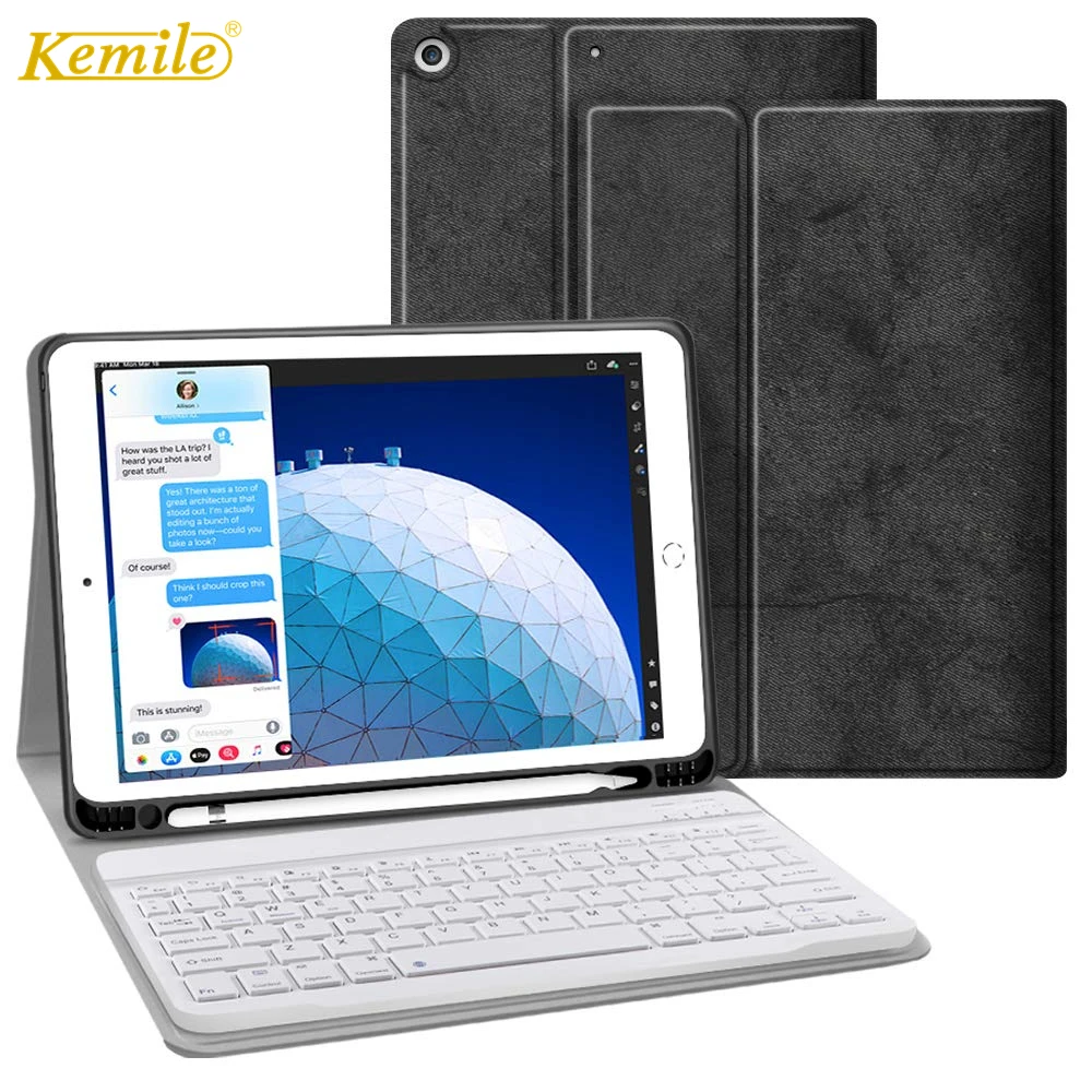 Чехол для нового iPad Air 3 10 5 2019 Bluetooth клавиатура с держателем стилуса подставка