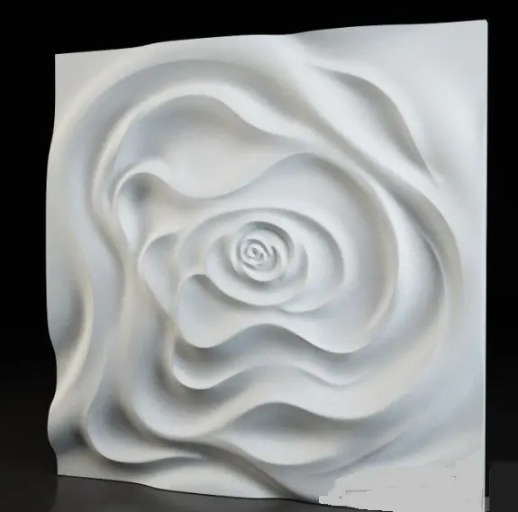 Plastic mold for Plaster 3D Decorative Wall Panels ROSE NEW Design 2017 year