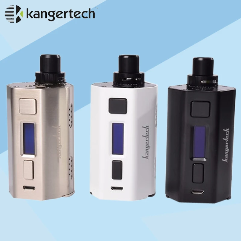 Original Kangertech cupti 2 Box Mod Kit 5ml Capacity with max 80W output Firmware upgradeable Box Mod 18650 Electronic Cigarette