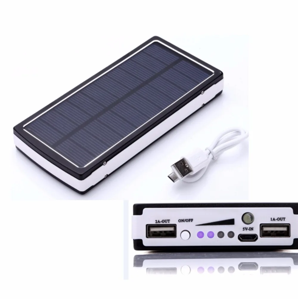 Solar Power Bank 20000MAH Real Capacity Solar Charger external Battery