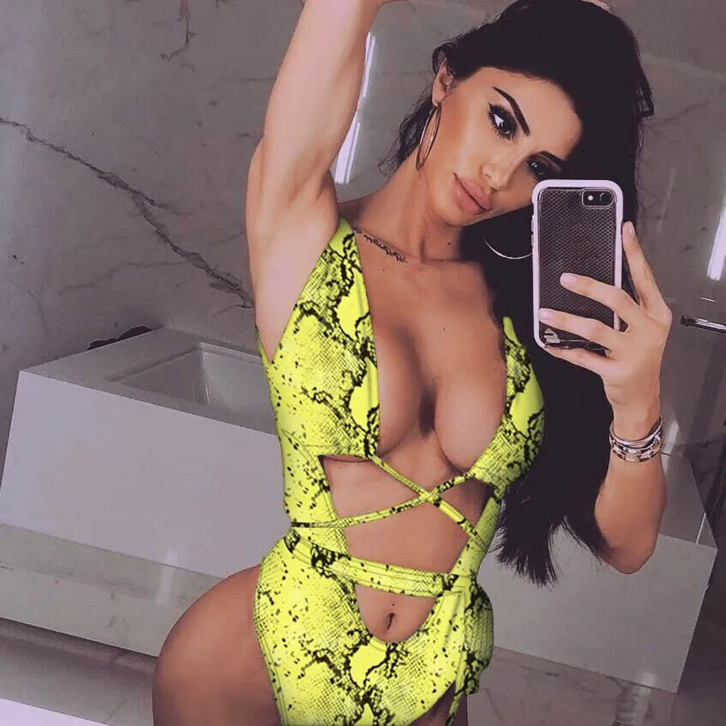 

WOMAIL Leopard Printed Design Fashion Women Underwear Bodysuit One Pieces Sexy Nylon Material Underwear Female 19FEB25