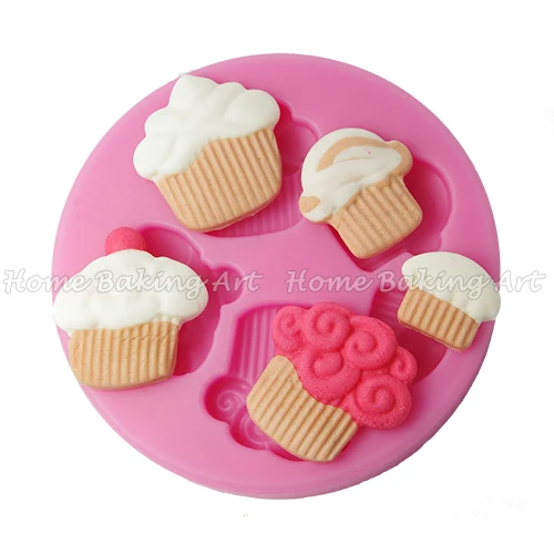 cake fondant molds ice cream design silicone cupcake mould cake moulds