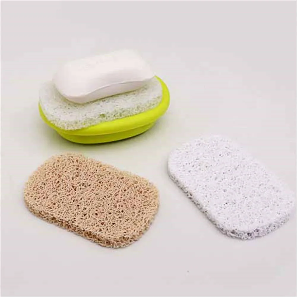 

PVC Soap Scrubbers Saver Environmental Protection Mildew Drain Soap Pad Anti Skid Kitchen Bathroom Toilet Supplies Sponge Holder