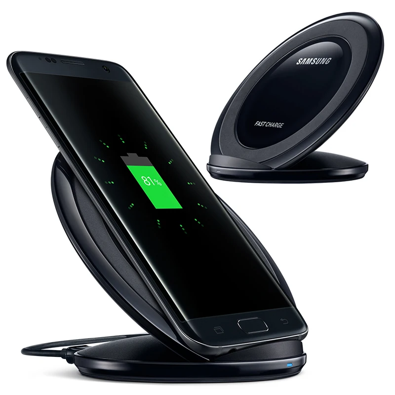Оригинальное QI зарядное устройство для быстрой беспроводной Зарядное устройство для samsung Galaxy S8 S9 S10 плюс G9500 G9300 G9350 S6 S7 Edge Note 8 Note 9 SM-G965F EP-NG930