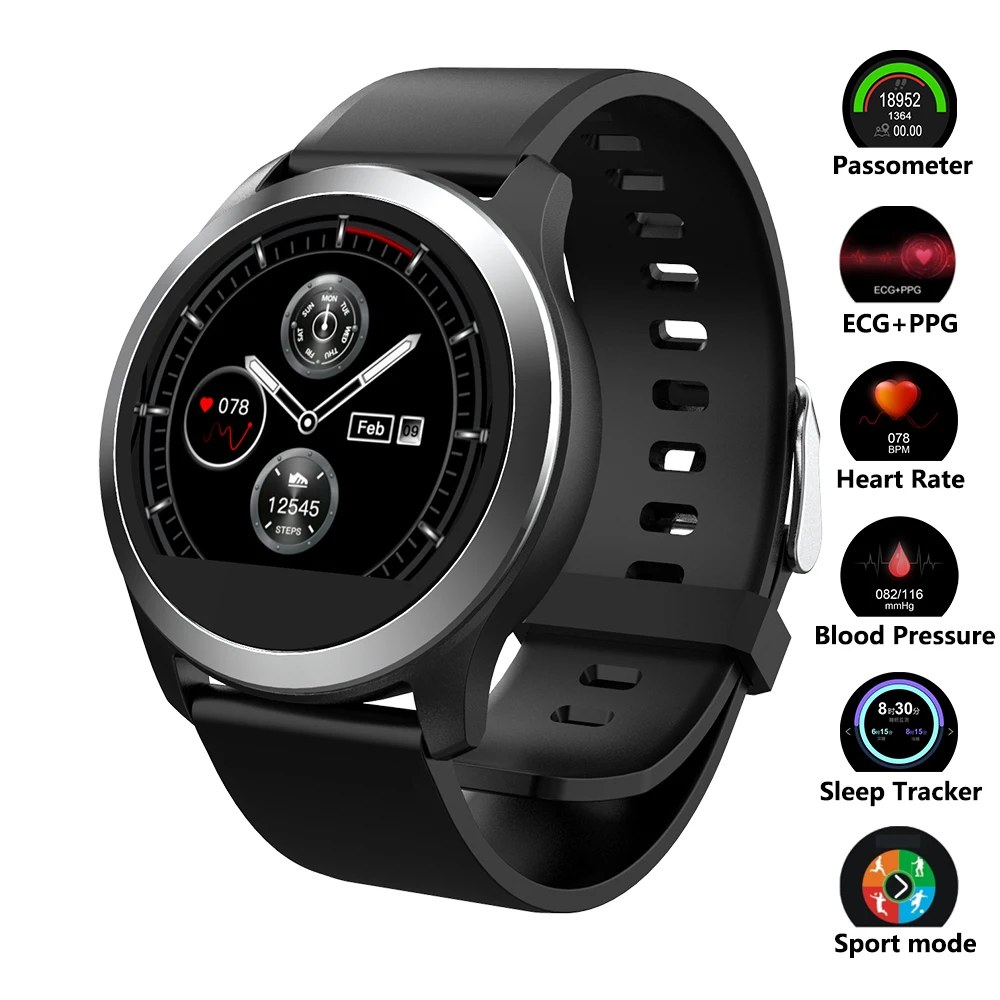 

Smart Watch Heart Rate Monitor Blood Pressure Watch ECG+PPG Fitness Watch Activity Tracker Sport Smartwatch