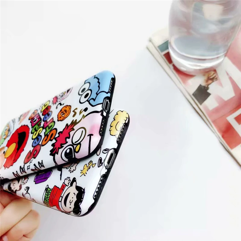 Niceking Cute Cartoon Animal Phone Case For iPhone X Case For iPhone 6 6S 7 8 Plus Fashion IMD Silicone Back Cover Case Coque