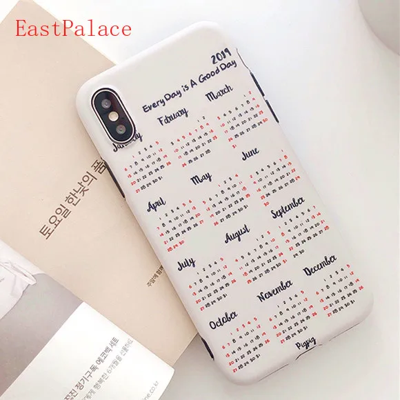 

2019 Calendar Soft Silicon Tpu Phone Case for IPhone X XS MAX XR Cartoon Cover for IPhone 8 7 6 S 6S Plus Cute Cases 3D Newest
