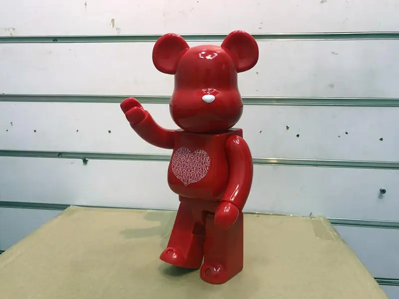 11 дюймов Bearbrick 400% Be@ rBrick Радужный Медведь ПВХ фигурка игрушки для детей - Цвет: A No Box