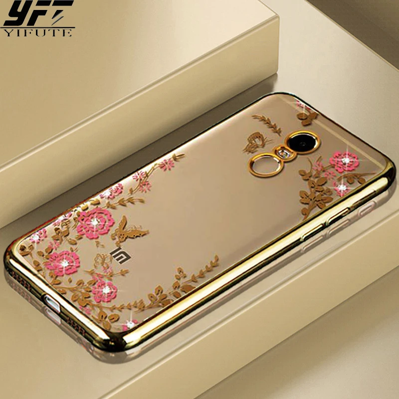 

YIFUTE Soft TPU Plating frame Flowers For Xiaomi Redmi 4A 4X 4 Case Note 4 Cover For Xiaomi Redmi Note 3 5 Case Redmi 3s 5 5A