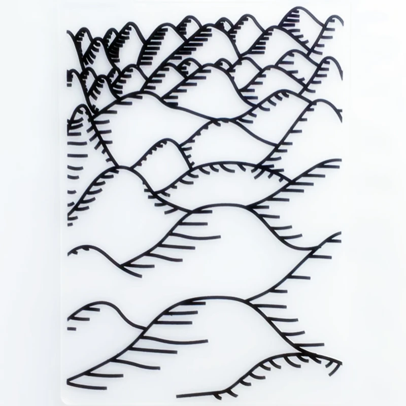 

YLEF105 Mountain Plastic Embossing Folder For Scrapbook Stencils DIY Photo Album Cards Making Decoration Scrapbooking Tools New