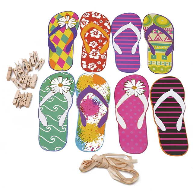 1set Party Banners Summer Hawaii Flip Flops Wall Hanging 1set Party Banners Summer Hawaii Flip Flops Wall Hanging Home Decor Bunting Banner