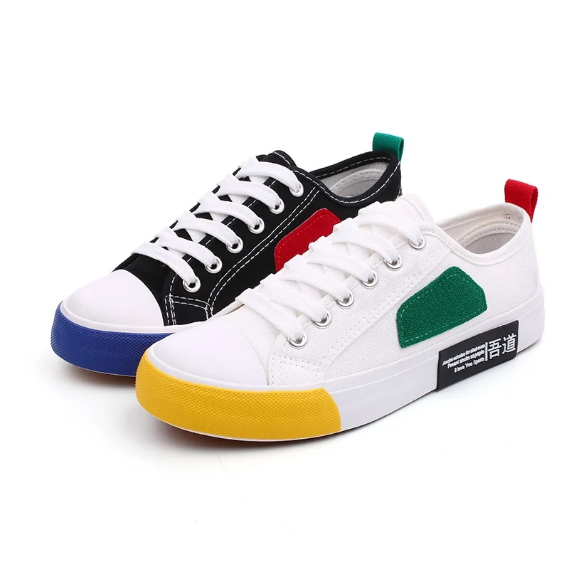 

Spring Autumn New Hot Korean Ins Canvas Shoes Female Enlightenment Low Help Shallow Mouth Sports Sneakers Women Skateboarding