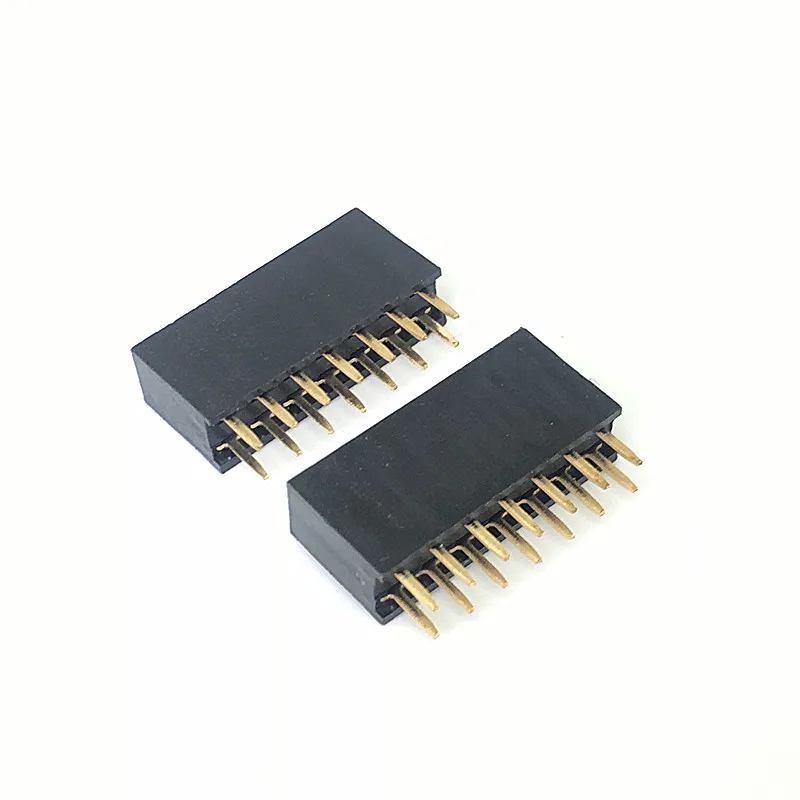 

10PCS 2X7 Pin 14P 2.54mm Double Row Female Straight Header Pitch Socket Strip