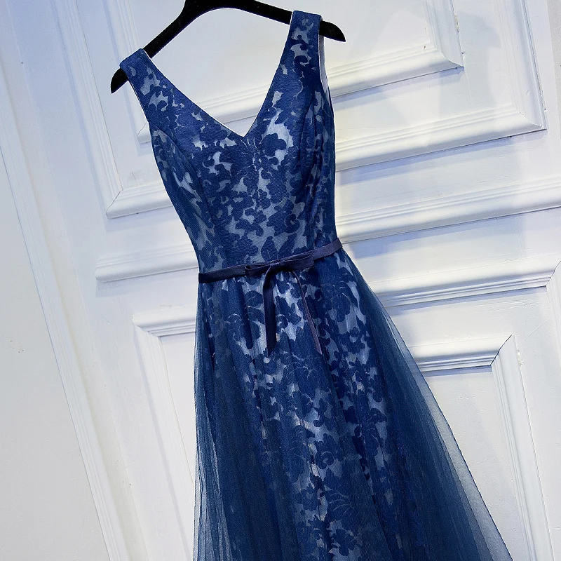 C.V 2019 evening dress v neck floor length plus size slim royal blue quality lace evening dresses long vestido de festa E0001 C.V 2019 evening dress v neck floor length plus size slim royal blue quality lace evening dresses long vestido de festa E0001