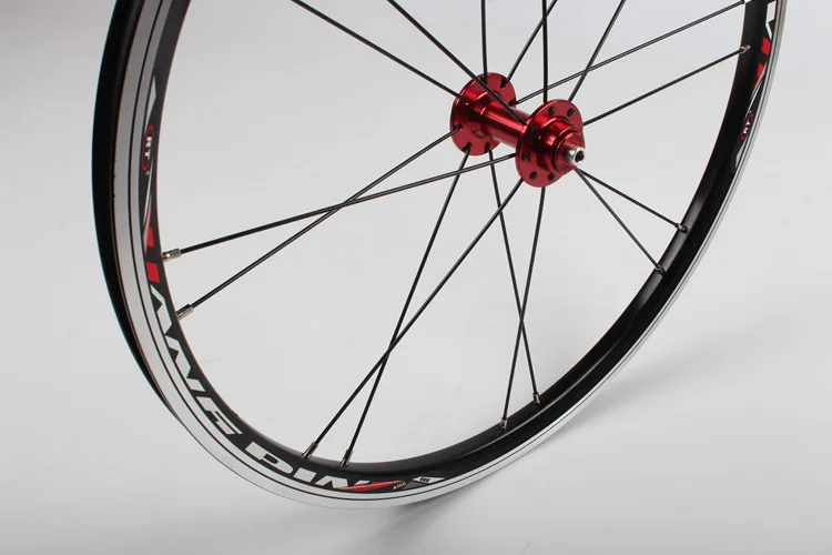 Perfect 20 inch V Brake 406/451  O.L.D. Front 74mm Rear 130mm Clincher Fold bike BMX Wheelset Wheel UD Matt 12