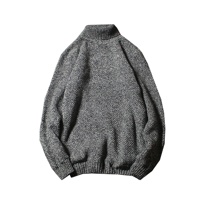 

Men's Sweater High Lapel Pullover Sweater Men's Turtle Neck Fleece Sweater Men Clothes Winter Spring Fashion Clothes 5XL