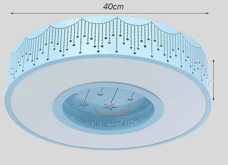 24 Вт светодиодный потолочный светильник AC85-265V современное искусство с изображением луны и звезд, детская комната круглая потолочная панель округлая панель светильники для спальни, декоративные лампочки