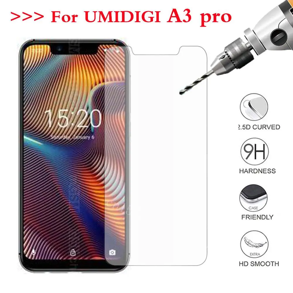 Закаленное стекло для UMIDIGI A3/A3 pro защитная пленка экрана Взрывозащищенная