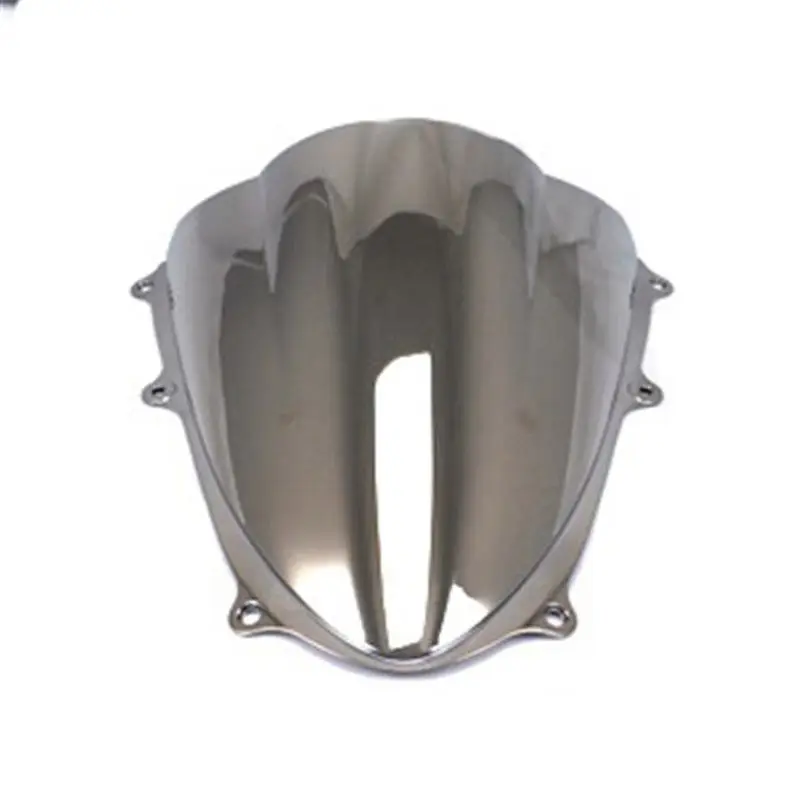 Chrome Double Bubble лобового лобовое стекло для Сузуки GSXR1000 GSXR 1000 2009 - Цвет: Chrome