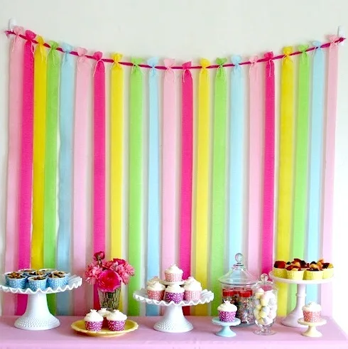 Christmas Crafts For Kids Crepe Paper Tree Chain Garland Diy Giant Tissue Paper Flowers Tutorial 2 For 1 00 Make Beautiful Birthday Party Decorations Step 4