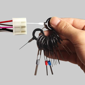 

11Pcs/Set Terminal Removal Tools Car Electrical Wiring Crimp Connector Pin Extractor Kit Car Repair Hand Tool Set Plug key