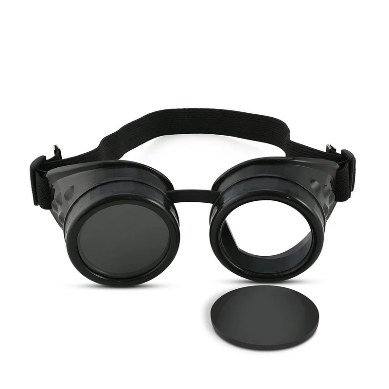 

Fashion Vintage Men And Women Steampunk Goggles Unisex Punk Glasses Safe Sun Viewing Sunglasses Eyewear Goggle M8617
